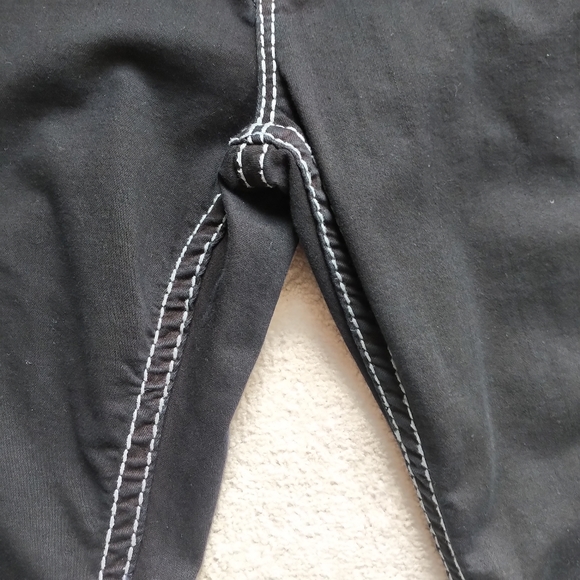 EUC Vigoss Black Chelsea Skinny Jean Sz 15/16, 31" Long - Picture 4 of 11